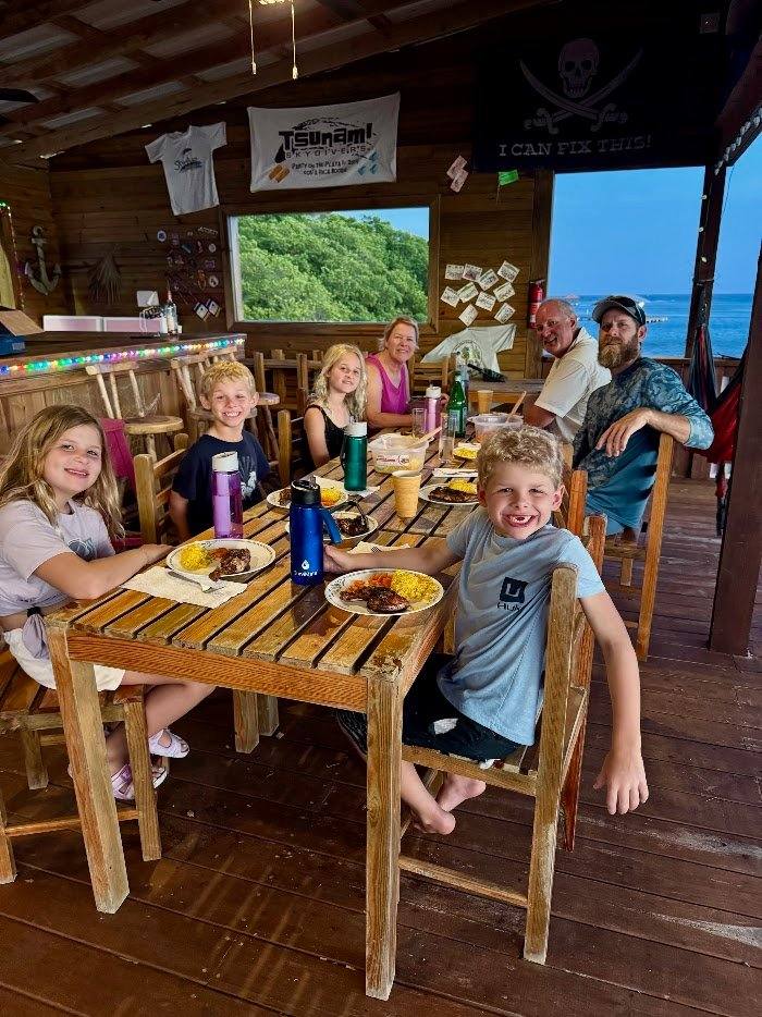 Family dinner at La Rosa