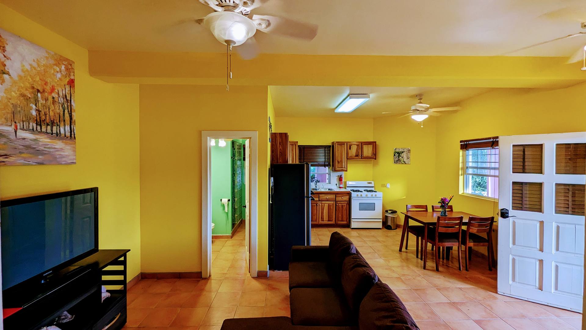 2BR Bay Suite kitchen and living